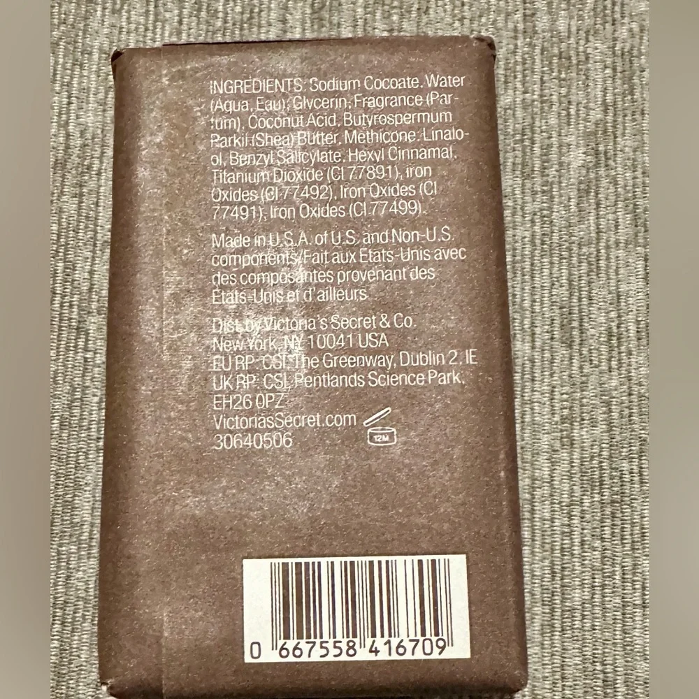 Victoria's Secret Tease Bath Bar AND Gold Glitter Perfume Bottle Key Chain